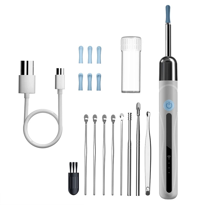 Otoscope Vidéo WiFi – Caméra d'Oreille HD pour Nettoyage Précis