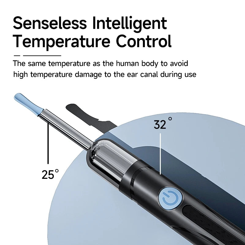 Otoscope Vidéo WiFi – Caméra d'Oreille HD pour Nettoyage Précis